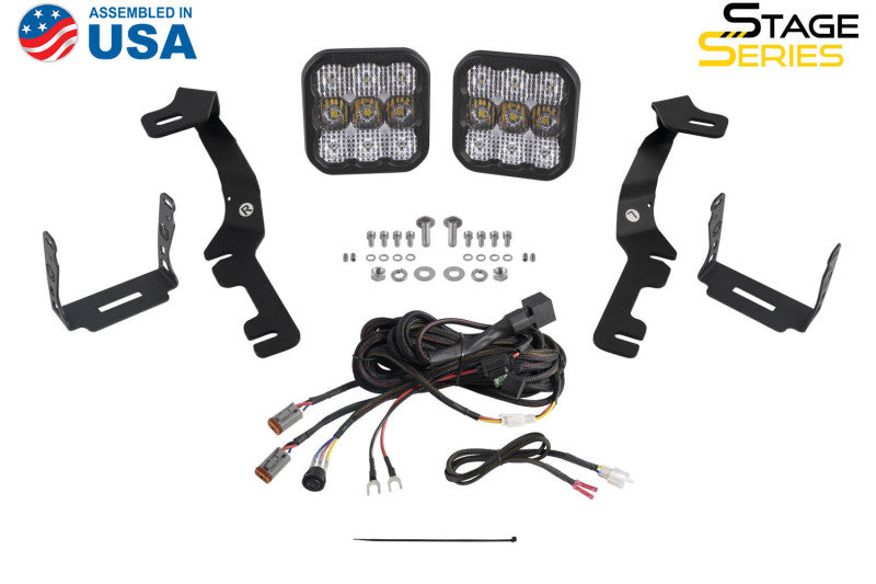 Diode Dynamics Stage Series Ditch Light Kit for 2019-Present Ram C2 Sport - White Combo