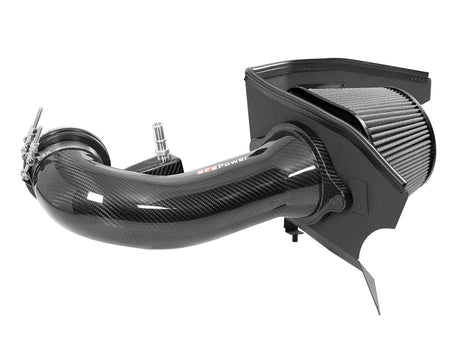 Système d'admission d'air froid en fibre de carbone aFe 19-21 pour camions GM 5,3 L/6,2 L Track Series avec filtres Pro Dry S