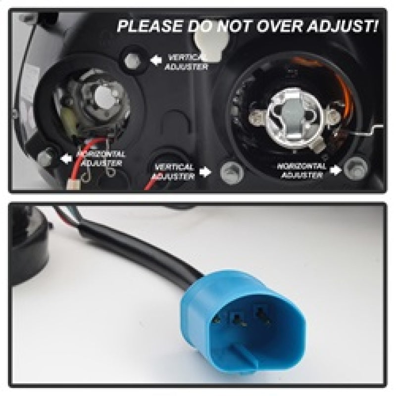 Phares de projecteur Spyder Ford Explorer 95-01 1PC LED Halo Chrm PRO-YD-FEXP95-HL-1PC-C