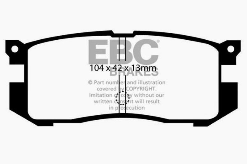 Plaquettes de frein arrière EBC 89-92 Ford Probe 2.2 Ultimax