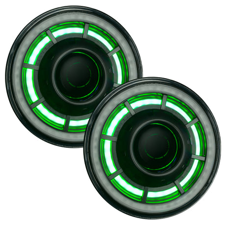 Phares de projecteur Oracle Oculus 7 pouces ColorSHIFT Bi-LED pour Jeep Wrangler JK VOIR LA GARANTIE