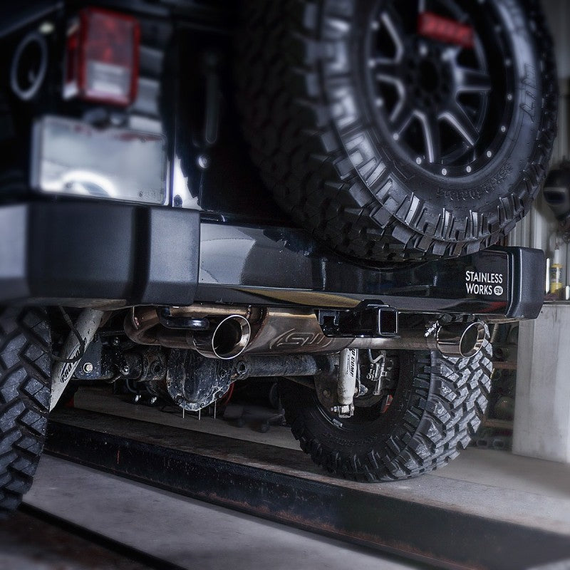 Échappement Catback pour Jeep Wrangler 2012-17 en acier inoxydable