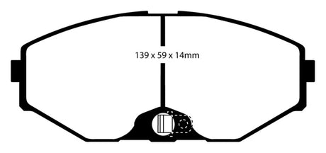 Plaquettes de frein avant Redstuff EBC 93-97 Infiniti J30 3.0