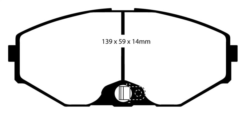 Plaquettes de frein avant Redstuff EBC 93-97 Infiniti J30 3.0