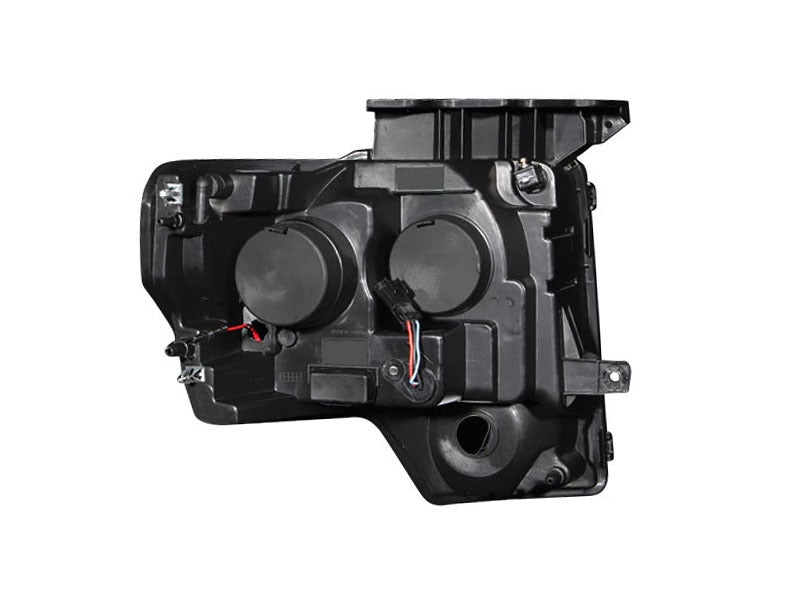 Phares de projecteur ANZO 2009-2014 Ford F-150 avec halo noir (CCFL)