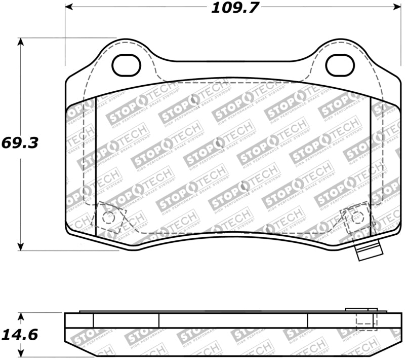 Plaquettes de frein arrière StopTech Performance 10+ Camaro