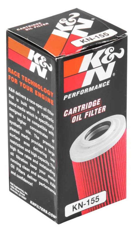 Filtre à huile K&amp;N KTM / Husaberg / Betamotor / Polaris 1,625 po de diamètre extérieur x 0,438 po de diamètre intérieur x 2,719 po de hauteur