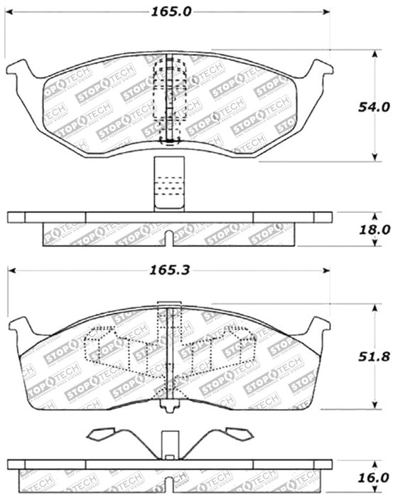 Plaquettes de frein StopTech Performance