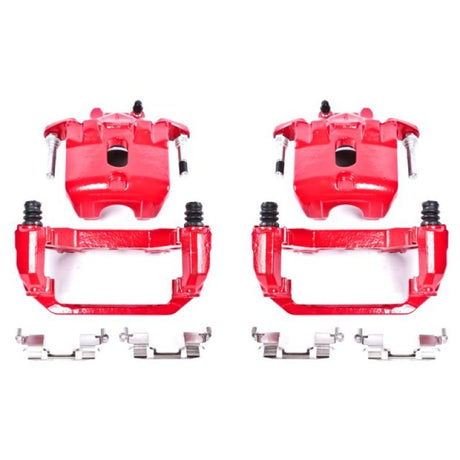 Power Stop 03-07 Nissan Maxima Front Red Calipers w/Brackets - Pair