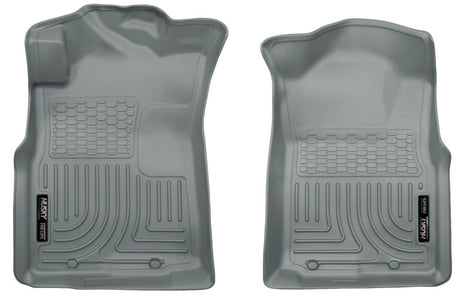 Revêtements de sol avant gris Husky Liners 05-15 pour Toyota Tacoma Crew/Extended/Standard Cab WeatherBeater