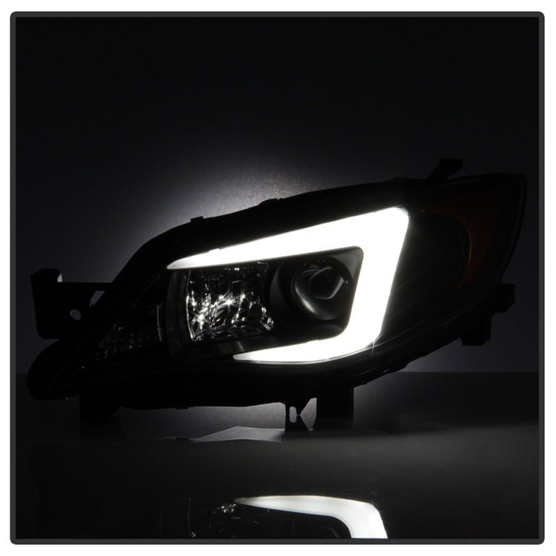 Phares de projecteur Spyder Subaru WRX 08-09 - Modèle HID uniquement - Noir PRO-YD-SWRX08-HID-LBDRL-BK