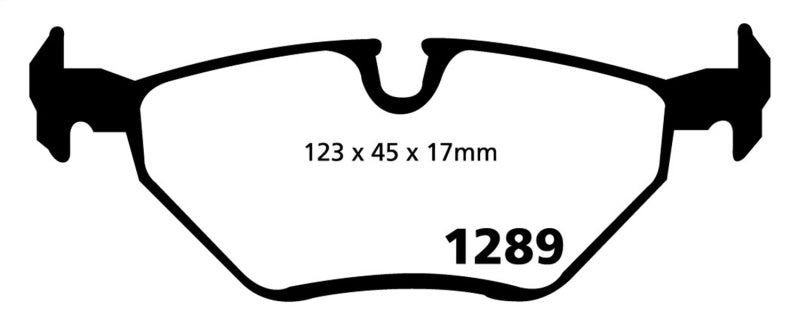 Plaquettes de frein arrière EBC 99-02 BMW Z3 2.5 Yellowstuff