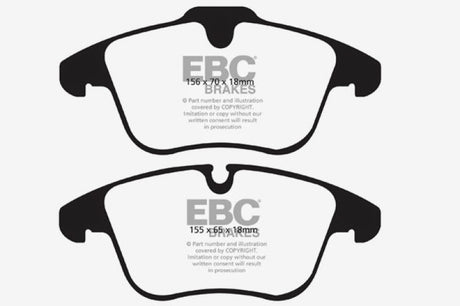 Plaquettes de frein avant EBC 13-15 Jaguar XF 2.0 Turbo Yellowstuff