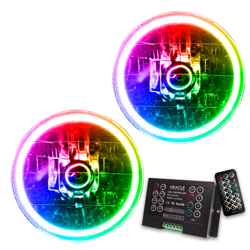 Oracle 97-06 Jeep Wrangler TJ SMD HL - ColorSHIFT avec contrôleur 2.0 VOIR LA GARANTIE