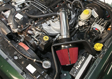 Kit d'admission d'air pour Jeep Cherokee L6-4.0LF/I Spectre 91-01 - Poli avec filtre rouge