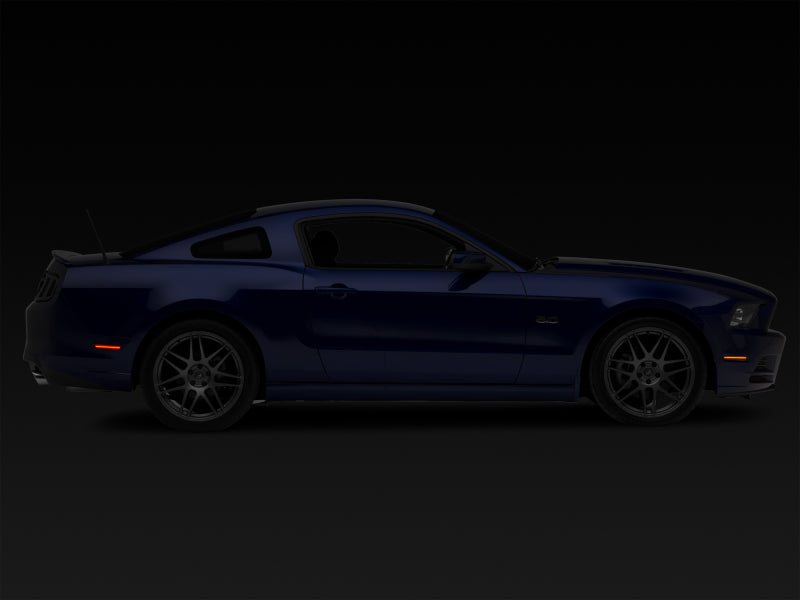 Feux de position latéraux à LED Raxiom 10-14 Ford Mustang Axial Series (fumés)