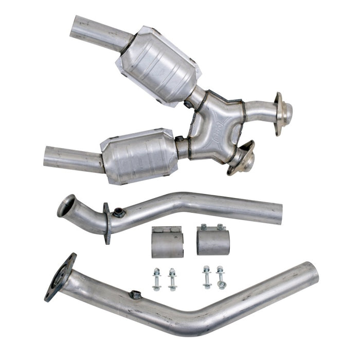 BBK 99-04 Mustang 4.6 GT / Cobra High Flow X Pipe With Catalytic Converters - 2-1/2