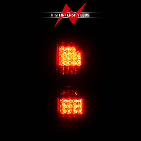 Feux arrière à LED ANZO 2014-2018 GMC Sierra Boîtier noir Lentille fumée