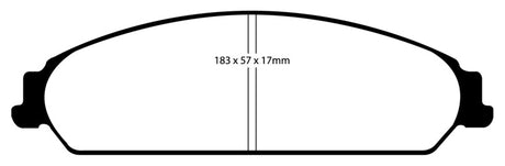 Plaquettes de frein avant EBC 13-14 Chrysler 200 3.6 Yellowstuff