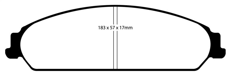 Plaquettes de frein avant EBC 13-14 Chrysler 200 3.6 Yellowstuff