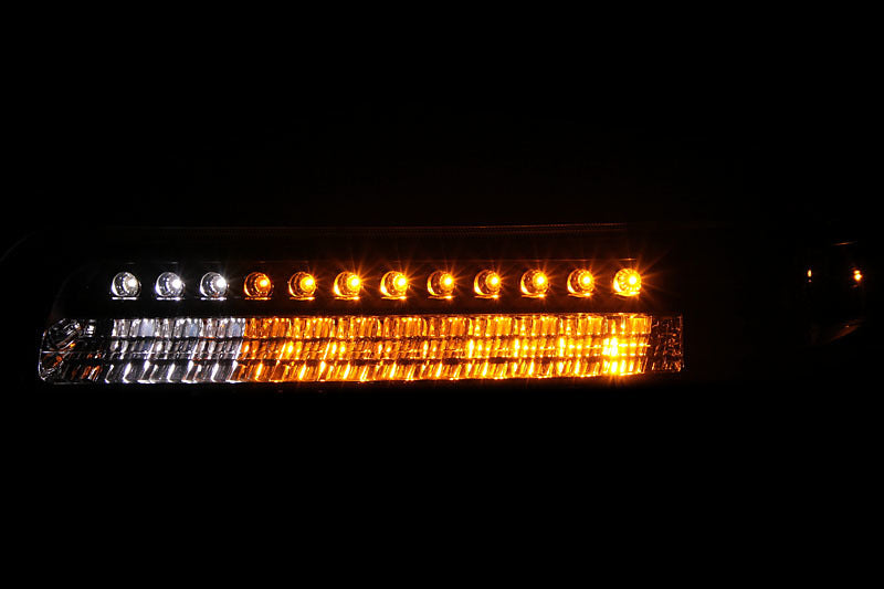 Feux de stationnement à LED ANZO 1999-2002 Chevrolet Silverado 1500 Noir avec réflecteur ambré