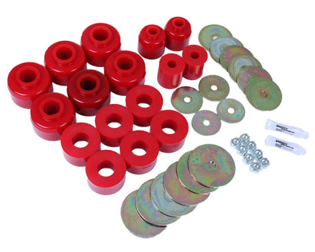 Ensemble de bagues de montage de carrosserie rouges Energy Suspension 96-99 Toyota 4Runner 2WD/4WD