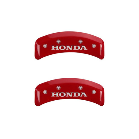 Couvre-étriers MGP 4 gravés avant et arrière Honda finition jaune noir ch