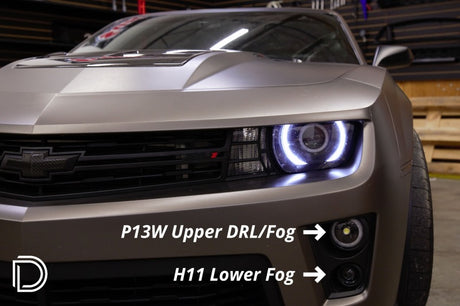 Kit antibrouillard DRL Diode Dynamics 12-15 Chevrolet Camaro ZL1 Stage 1 (P13W HP48/H11 HP48)
