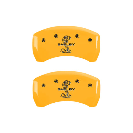 MGP 4 Caliper Covers Engraved Front & Rear Tiffany Snake Black finish silver ch
