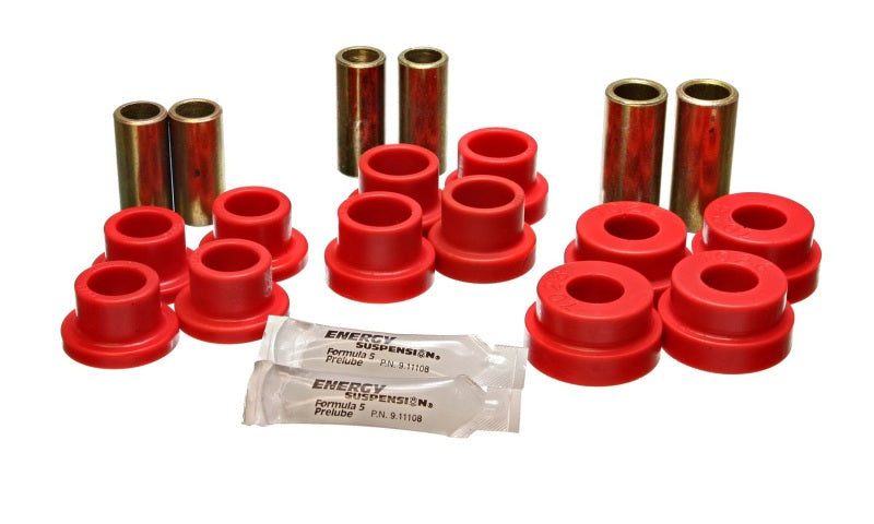 Ensemble de bagues de bras de suspension avant rouges Energy Suspension 64-75 BMW 2002