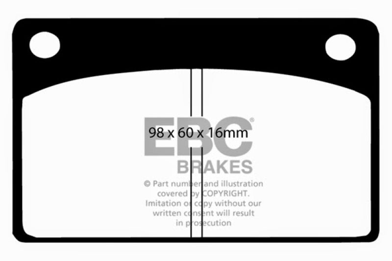 Plaquettes de frein avant EBC 66-68 Volvo 140 1.8 Ultimax2