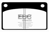 EBC 66-68 Volvo 140 1.8 Redstuff Front Brake Pads