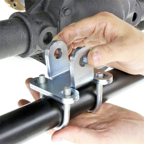 Système de direction RockJock JK Currectlync avec biellette de direction inversée de 1,65 po de diamètre et biellette de direction de 1,3 po de diamètre avec quincaillerie