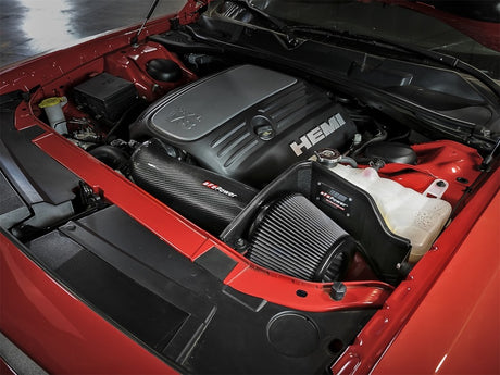 aFe POWER Magnum FORCE en fibre de carbone Stage 2 Track Series Pro Dry S CAIS - 11-18 Dodge Challenger V8