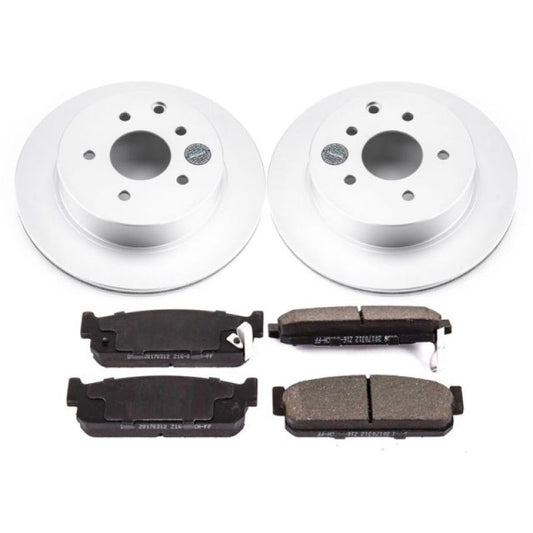 Power Stop 93-97 Infiniti J30 Rear Z17 Evolution Geomet Coated Brake Kit