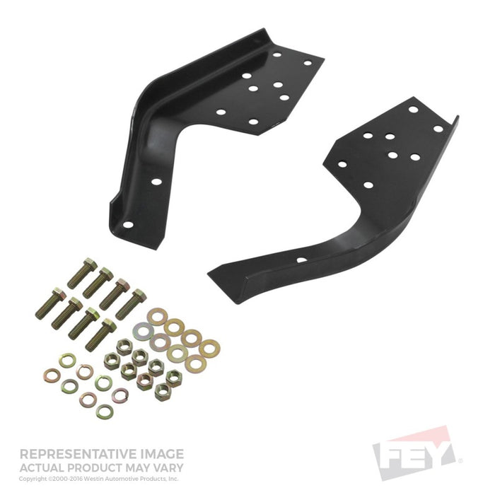 Kit de montage de pare-chocs universel Westin/Fey pour pick-up Mitsubishi 83-86 / pick-up Toyota 80-88 - Noir