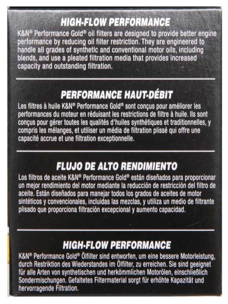 Filtre à huile à cartouche K&amp;N pour Saturn/Chevrolet/Saab/Pontiac/Vauxhall