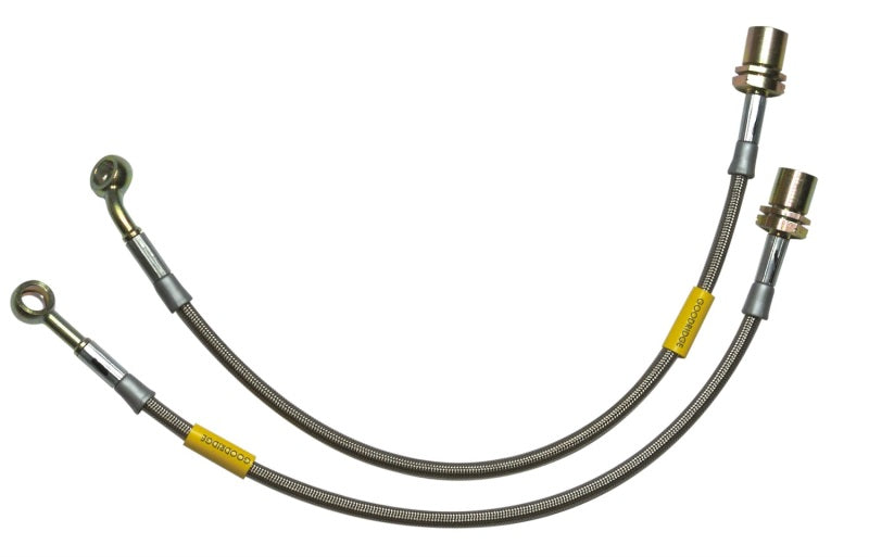 Goodridge 90-96 Jeep YJ (all models w/o ABS)  4-inch Extended SS Brake Lines