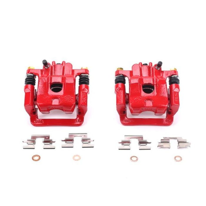 Étriers arrière rouges Power Stop 01-06 Acura MDX avec supports - Paire