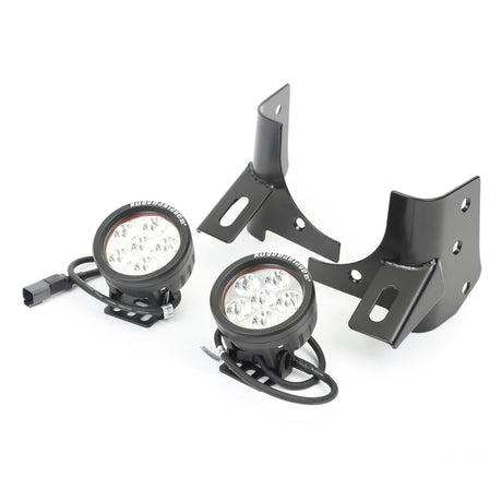 Kit de pare-brise rond à LED Rugged Ridge 97-06 avec supports