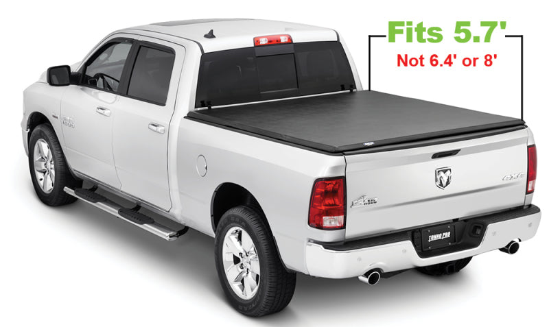 Tonno Pro 09-17 Dodge RAM 1500 5.7ft Fleetside Hard Fold Tonneau Cover