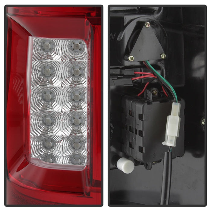 Feu arrière Spyder Ford F150 04-08 Styleside V2 - LED - Rouge transparent ALT-YD-FF15004V2-LBLED-RC