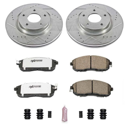 Power Stop 07-13 Nissan Altima Front Z26 Street Warrior Brake Kit