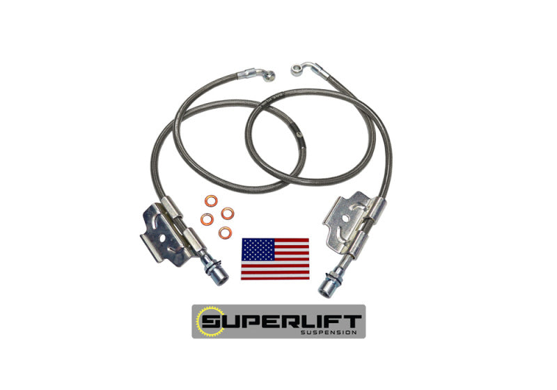 Superlift 03-13 Dodge Ram 2500/3500 avec kit de levage 4-6 pouces (paire) Flexibles de frein pare-balles