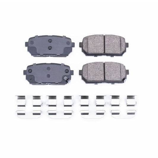 Power Stop 07-12 Kia Rondo Rear Z17 Evolution Ceramic Brake Pads w/Hardware