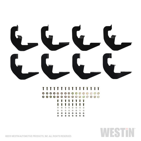 Kit de montage de marchepied Westin 2019 pour Chevrolet Silverado/Sierra 1500 Double/CC Non LD - Noir