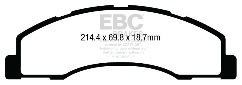 Plaquettes de frein avant extra-robustes EBC 08-14 Ford Econoline E150 4.6L