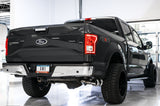 Système d'échappement hautes performances à sortie unique AWE Tuning 2015+ Ford F-150 0FG avec embouts chromés argentés de 4,5 pouces