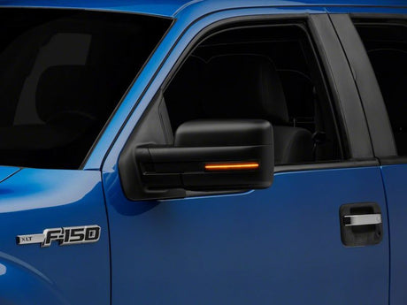 Clignotants à LED montés sur rétroviseur Raxiom 09-14 Ford F-150 Axial Series - Fumés