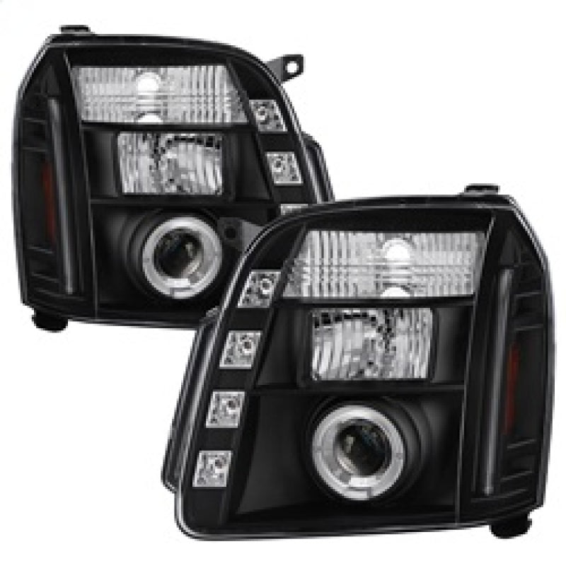 Phares de projecteur à DEL Halo LED Blk PRO-YD-GY07-HL-BK pour GMC Yukon 07-14/GMC Yukon Denali 07-14